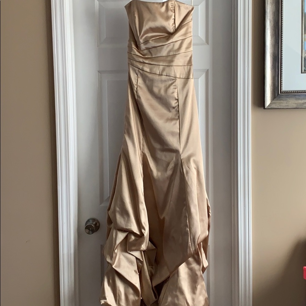 Champagne/Gold Prom Dress